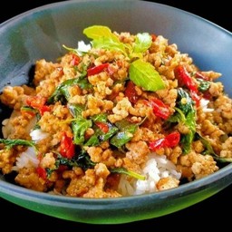 ข้าวกะเพราหมูบด: