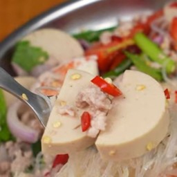 ยำวุ้นเส้นโบราณ+หมูยอ