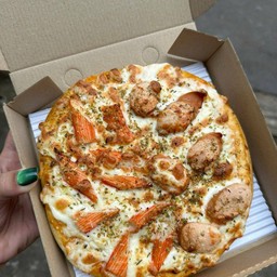 พิซ่าไส้กรอกแบะปูอัด