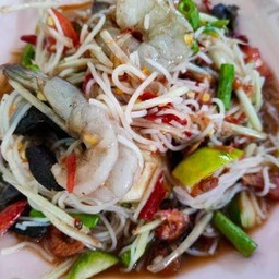 ตำซั่วปู-ปลาร้า-กุ้งสด