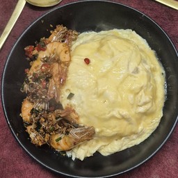 ข้าวไข่ข้น+คั่วพริกเกลือ