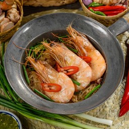 กุ้งใหญ่อบวุ้นเส้น