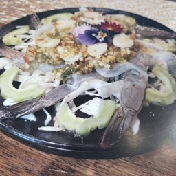 กุ้งแช่น้ำปลากุ้ง 6 ตัวใหญ่