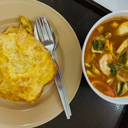 ข้าวไข่เจียวและแกงเลียงกุ้งสด (อาหารชุด ครัวไทย 59)