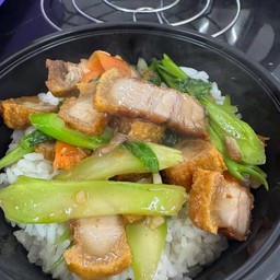 ข้าว ผัดคะน้า