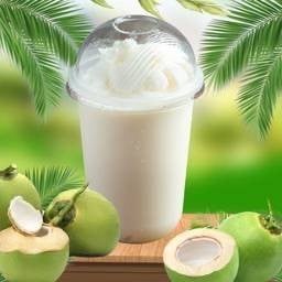 น้ำมะพร้าวนมสดปั่น
