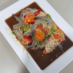 ตำซั่วกุ้งสด