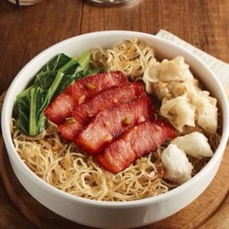 (D)-บะหมี่หมูย่างหมูกรอบเกี๊ยวกุ้ง