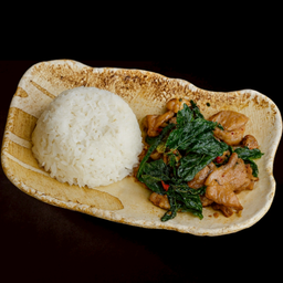 ข้าวกะเพราหมูนุ่ม/Marinated Pork Kaprow
