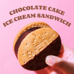 Chocolate Cake Ice Cream Sandwich (vegan)