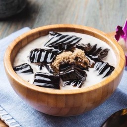 (D)-เฉาก๊วยนมสด