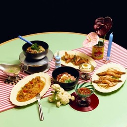 1 FREE 1  สปาเก็ตตี้ต้มยำแบบแห้ง