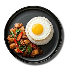 (D)-ข้าวกะเพราหมูกรอบ