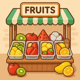 Fruits คือ ผลไม้ ปอกพร้อมทาน