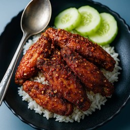 ข้าวไก่ทอด หม่าล่า
