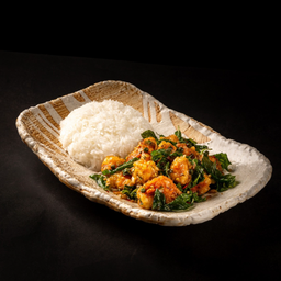 ข้าวกะเพราคั่วกุ้ง/Pepper Shrimp Kaprow