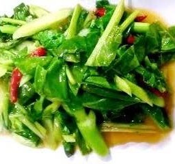 ผัดคะน้าน้ำมันหอย