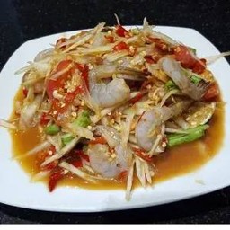 ตำกุ้งสด