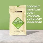 PRIDI Kinky Coconut 52% Dark&Milk Chocolate Bar with Organic Coconut Milk