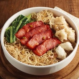 (D)-บะหมี่หมูกรอบเกี๊ยวหมู