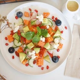 Horiatiki Salad with Greek Dressing