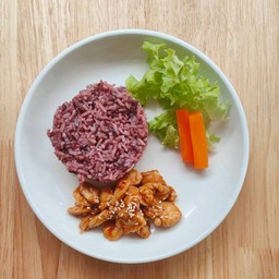 ข้าวไก่เทริยากิ Protein 30g  Kcal 350