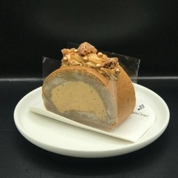Coffee Hazelnut Roll Cake