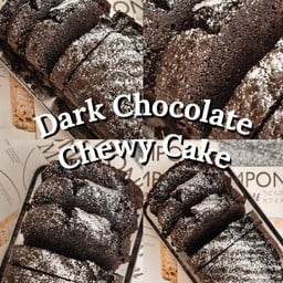 Dark Chocolate Chewy Cake