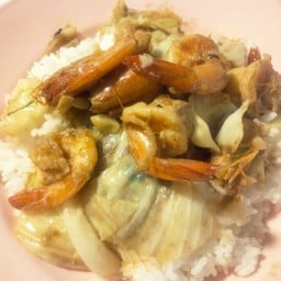 ข้้าว +กระหล่ำปลีกุ้ง
