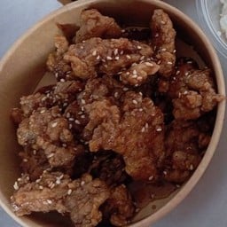 ไก่ทอด ซอส Soy Garlic