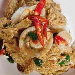 ห่อหมกทะเล ราดข้าว