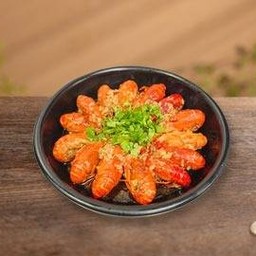 กุ้งเครย์ฟิชผัดกระเทียม 蒜蓉小龙虾