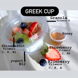 Greek  Cup  + mixed fruits