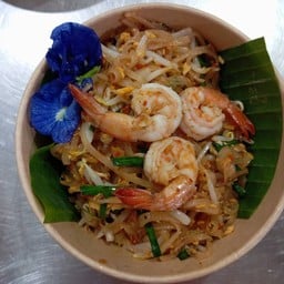 ผัดไทกุ้งสด