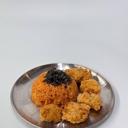ข้าวยำซอสเกาหลีไก่คาราเกะ