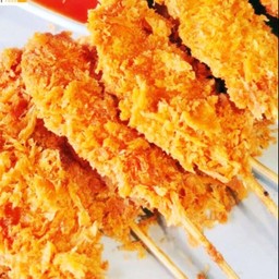 ไก่ทอดเสียบไม้ =  2 ไม้