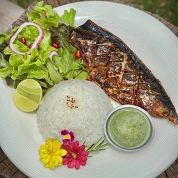 ข้าวหน้าปลาซาบะเทอริยากิ