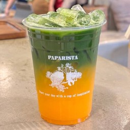 มัทฉะ น้ำส้มคั้นสด100%