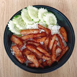 ข้าวหมูทอด