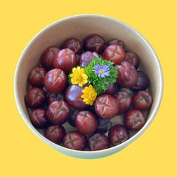 องุ่นแดงไร้เมล็ดคิมสันปอกพร้อมทาน