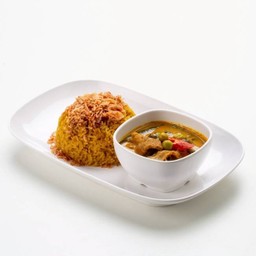 ข้าวหมกแกงเขียวหวานเนื้อ