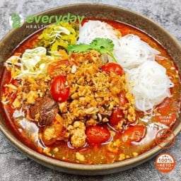 ขนมจีนเส้นบุกน้ำเงี้ยวหมู (คีโต)