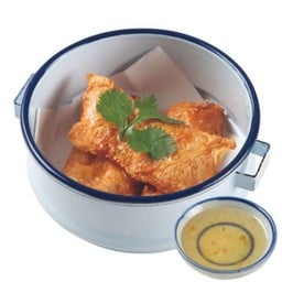 oฟองเต้าหู้ไส้กุ้งทอด