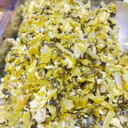 ผักกาดดองผัดไข่