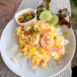 ข้าวไข่ขยี้กุ้ง