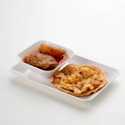 โรตีแกงมัสมั่นไก่