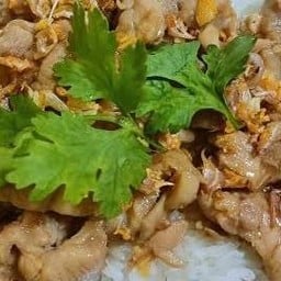 ข้าวไก่กระเทียม