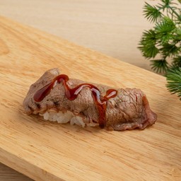 เนื้อ ใบพาย ออส เทอริยากิ ซูชิ