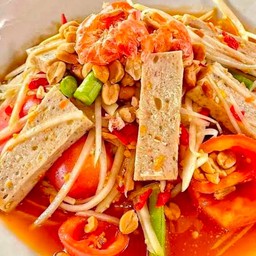ตำไทยใส่หมูยอ