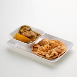 โรตีแกงเขียวหวานไก่